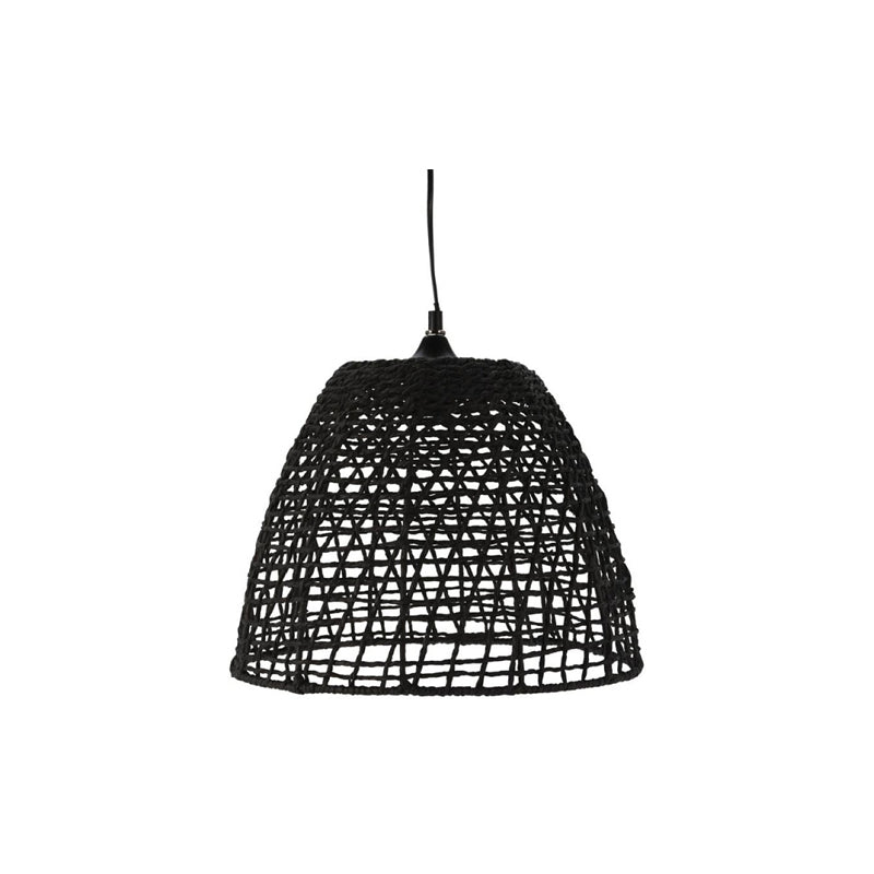 Hanging Lamp Seagrass - Black