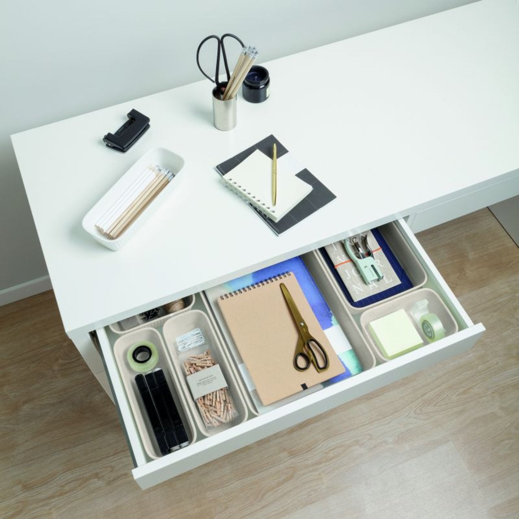 4pcs organizer set  A6+A5+A4- Beige
