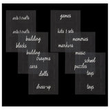 Idesign The Home Edit Kids Labels – 18 Count - Clear