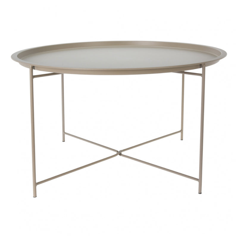 Table Round Dia 75Xh42Cm Taupe