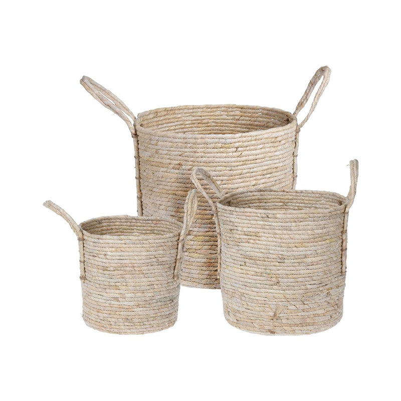 Round Basket Small - Beige