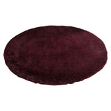 Yaott Rug Dia 80Cm Faux Fur - Burgundy