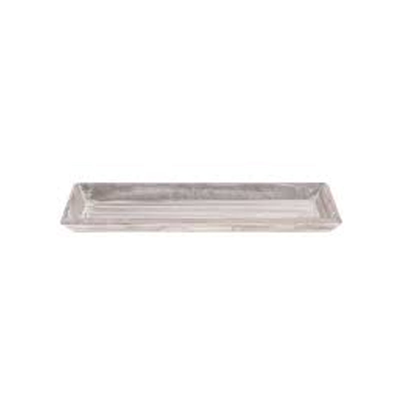 Wooden Tray 40X14Cm -White
