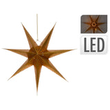 Star Paper With Led 60Cm - Gold