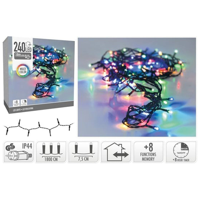 Koopman Led Lights 240 Multi Bs Plug - Multi-Color