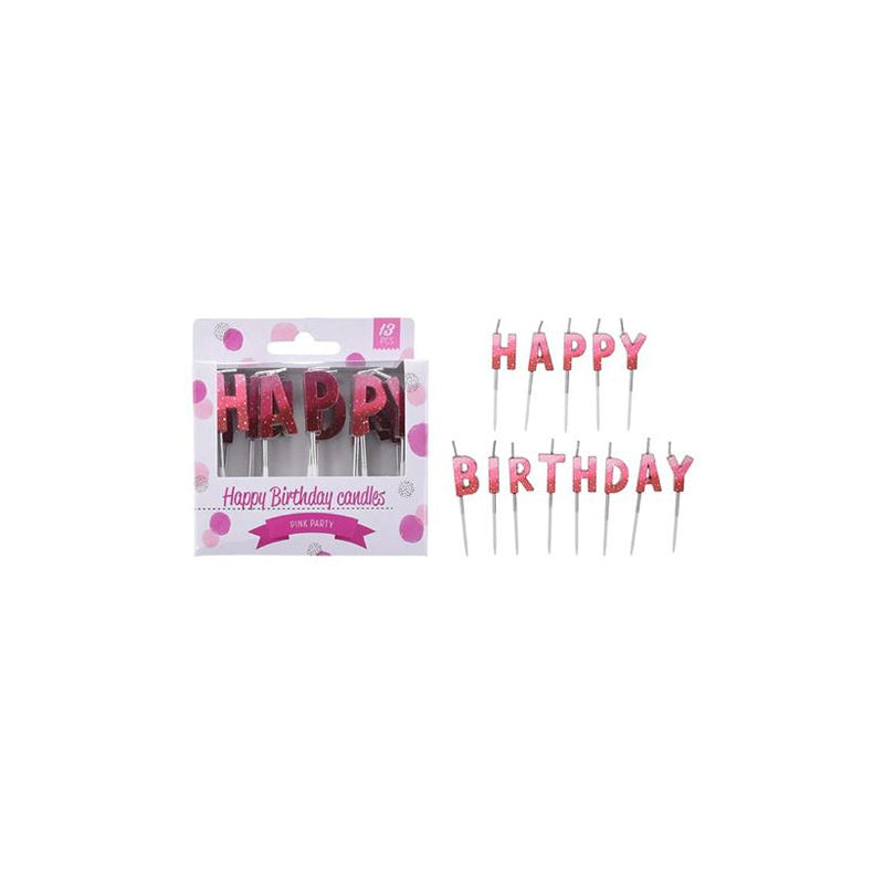 13Pcs Birthday Candles-Rose