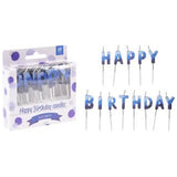 13Pcs Birthday Candles-Blue