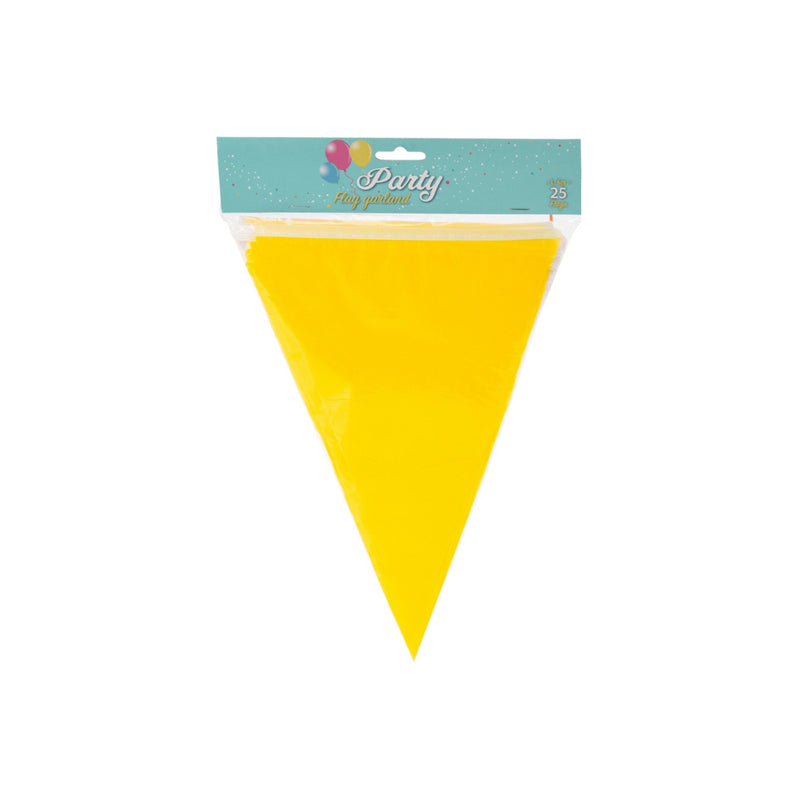 Party Flags Line 600Cm-Yellow