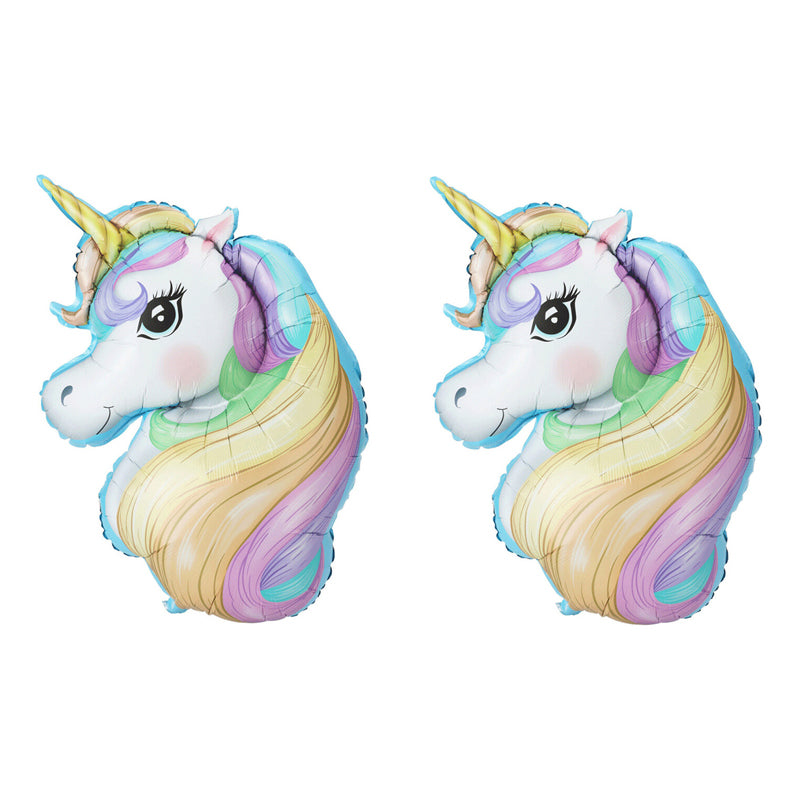 2 Piece Balloon Foil Unicorn - Multicolor