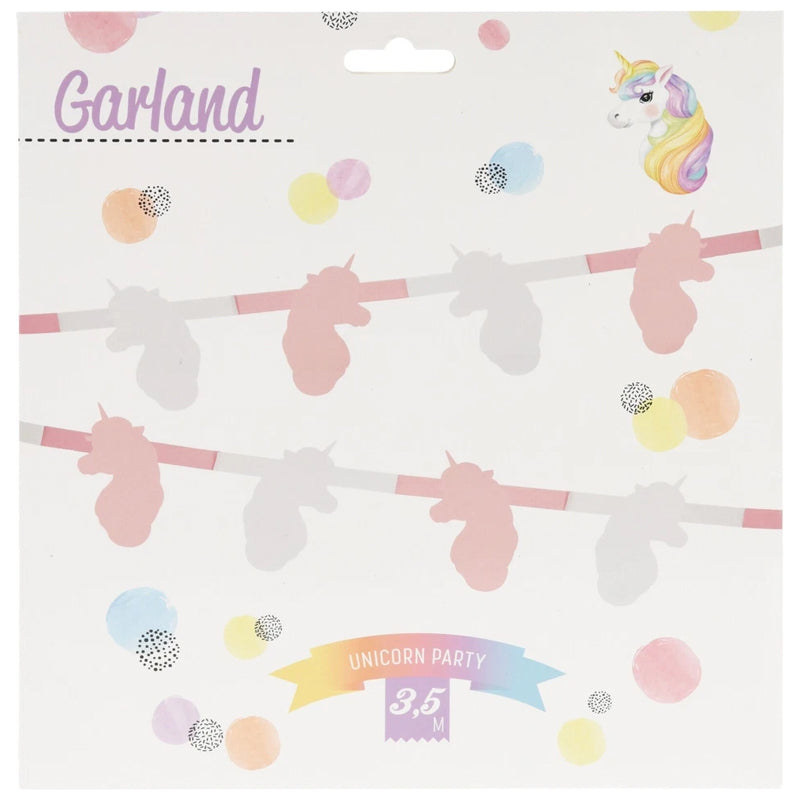 Garland Paper Garland Unicorn Design-Multicolor