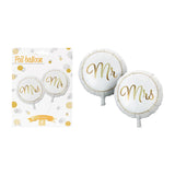 2Pc Balloons Mr And Mrs - Grey