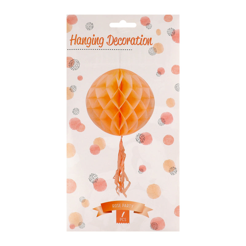 Koopman Honeycomb With Tassel-Rose Gold