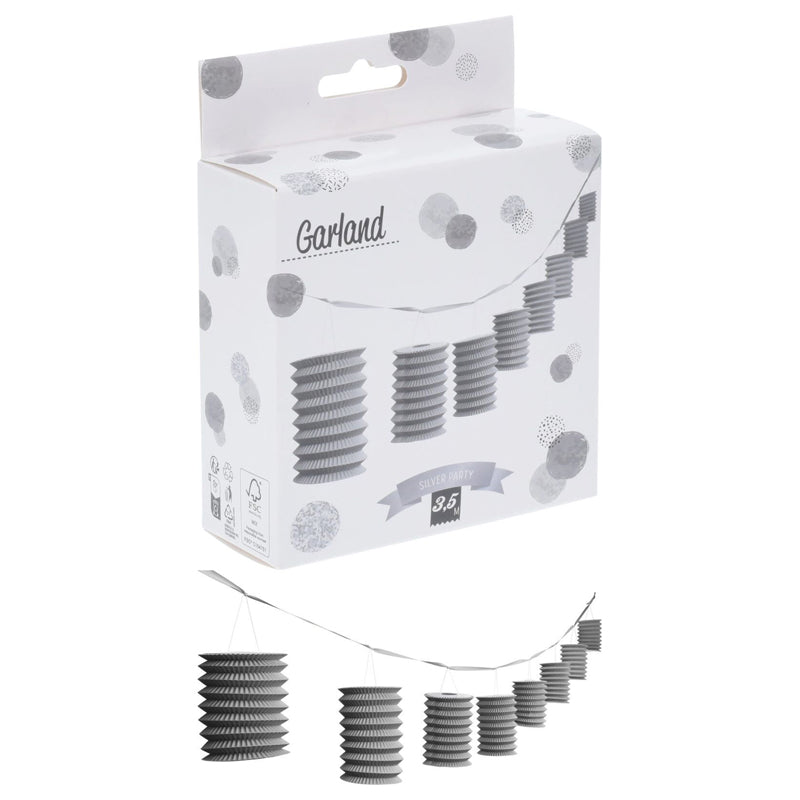 Lantern Garland – 350 Cm - Silver