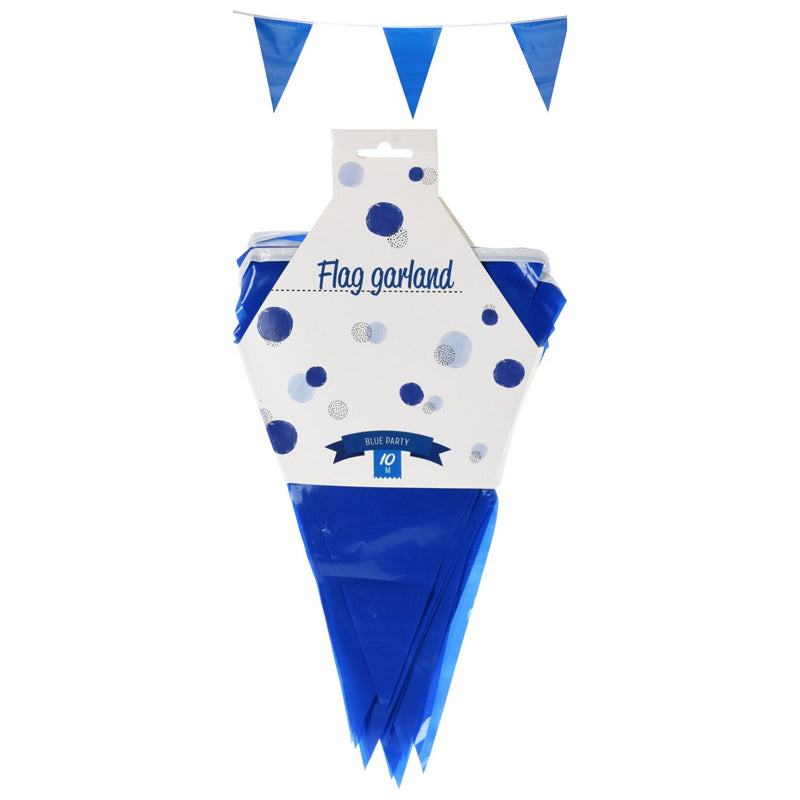 Garland Flags Line 10 Meter-Blue