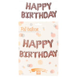 Balloon Foil Happy Birthday-Pink
