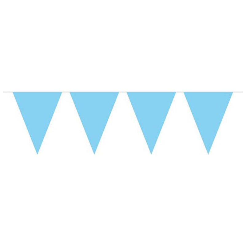 Mini Blue Baby Bunting – 3 Metres With 12 Triangle Flags