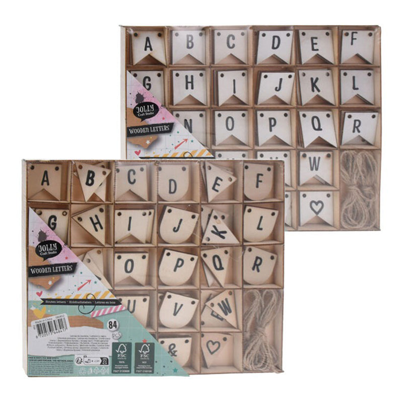 84 Wooden Letter - Brown