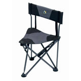 Quik-E-Seat Stool with Padded Backrest - Black
