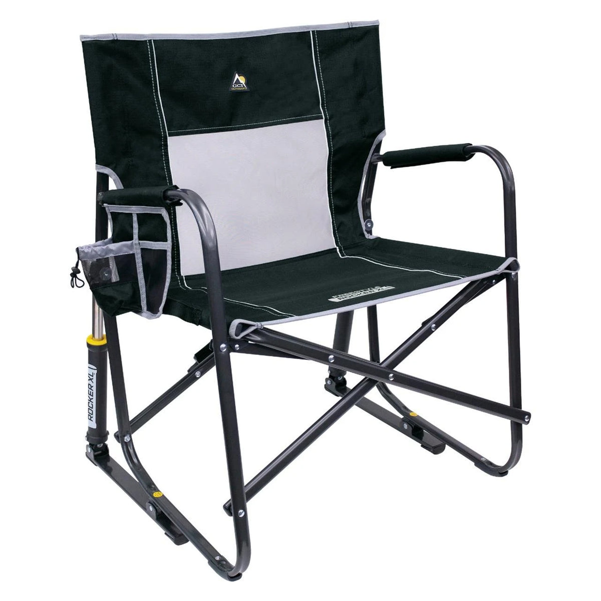 Portable Rocking Camping Chair - black