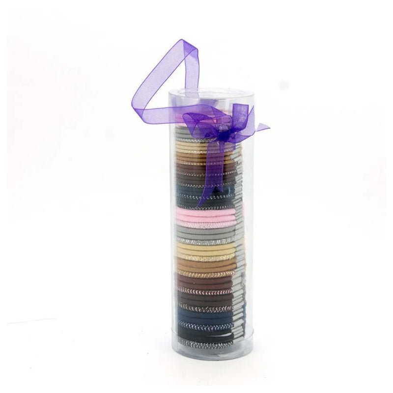 Eleganza 20 Elastic Hair Ties - Red