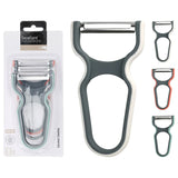 Excellent Houseware 3Pc Peeling Knife-White & Gray