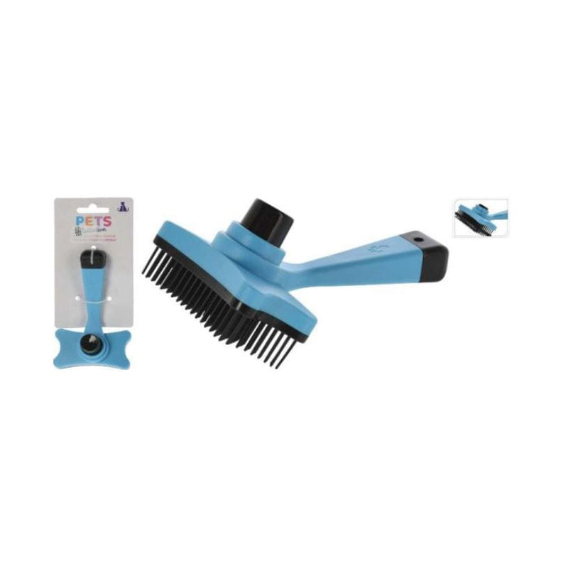 Pets Collection Brush Pet Abs 130X75X60Mm- Blue