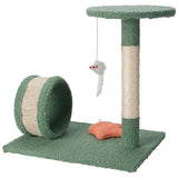 Koopman Cat Tree On Stand 40X30X41Cm-Green-Beige