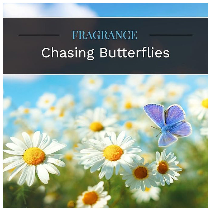 Candle-Lite Candle Edes 510 Gram Chasing Butterfl -Off-White