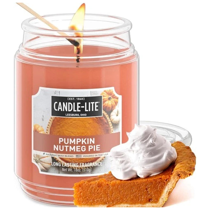 Candle Edes 18Oz Pumpk Nutmeg Pie-Orange