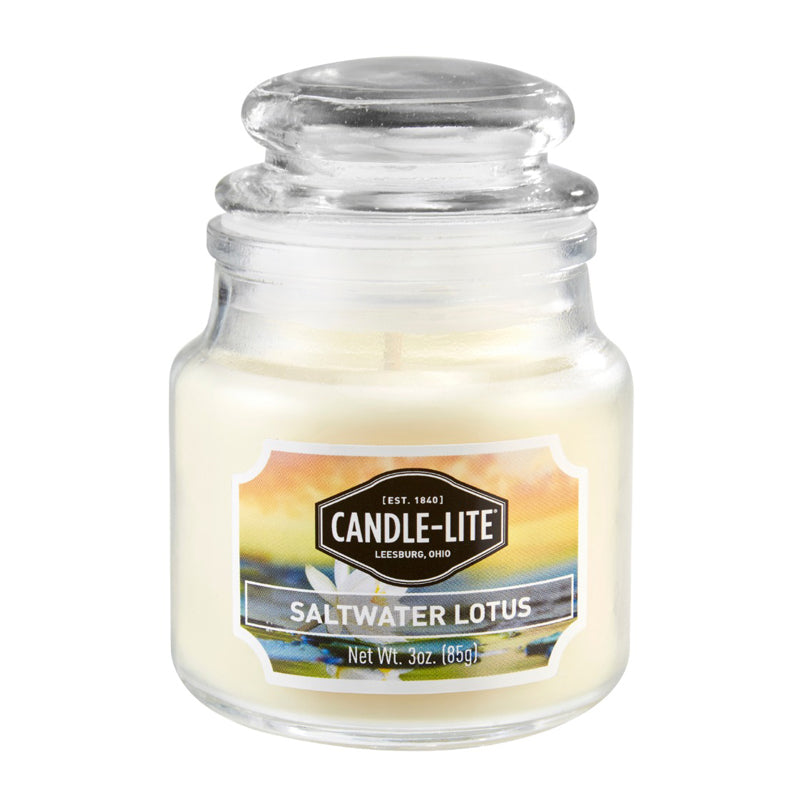 Candle Lite Candle Edes 3Oz Saltwater Lotus - White