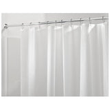 Moda At Home Peva Basic Shower Curtain Liner – Frosted – 177×182 Cm (70×72”) - White