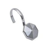 Moda At Home Alta Shower Curtain Hook Chrome - Silver