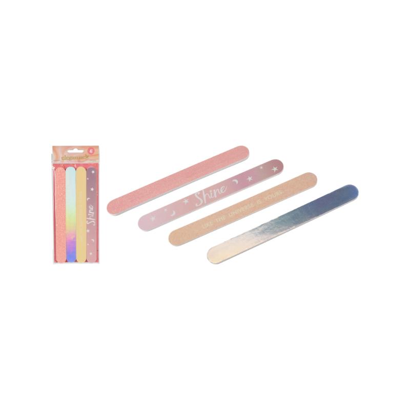 4pcs Glittery Nail file
