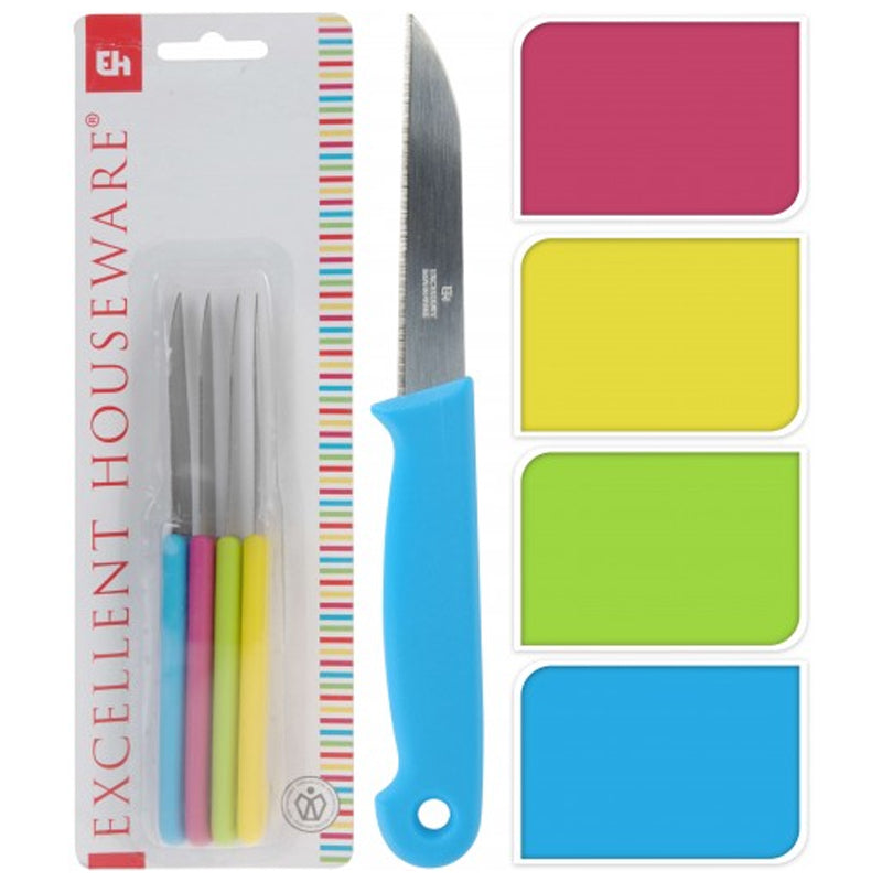 Excellent Houseware 4Pc Peeling Knife Set