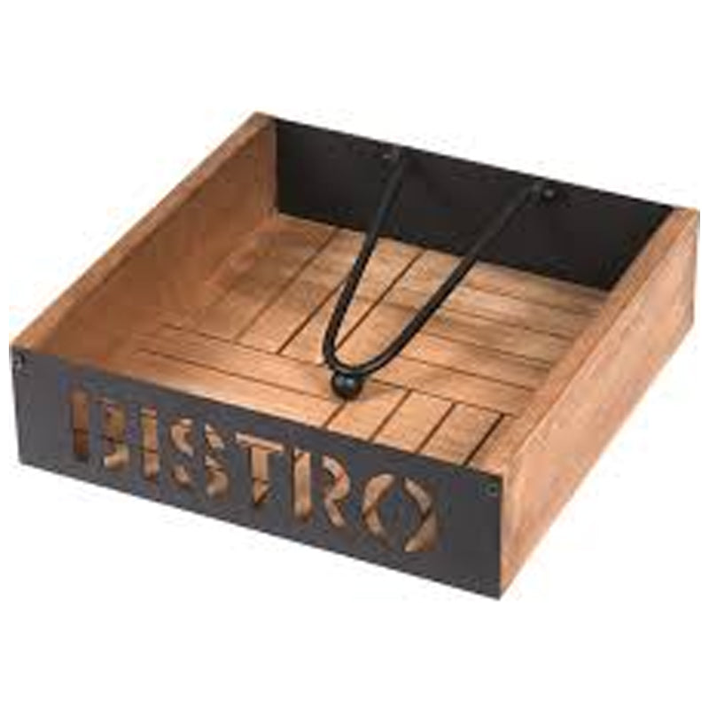 Koopman Napkin Holder Bistro 18X18X5Cm-Brown