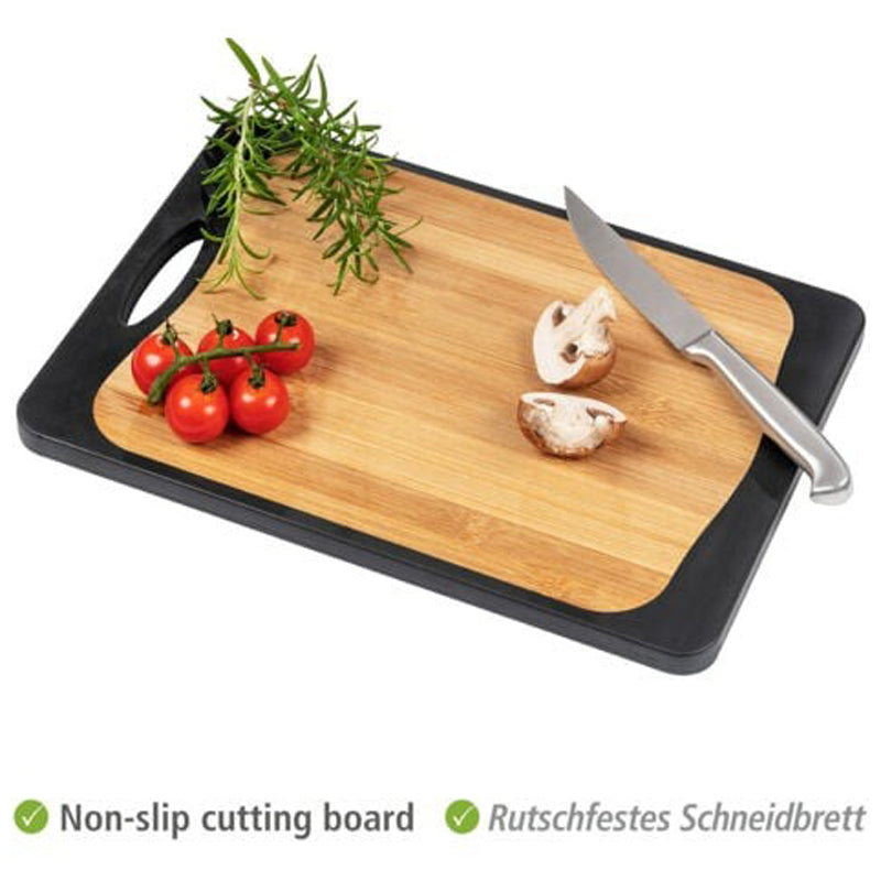 Wenko Cutting Board 33X23Cm Combi - Black