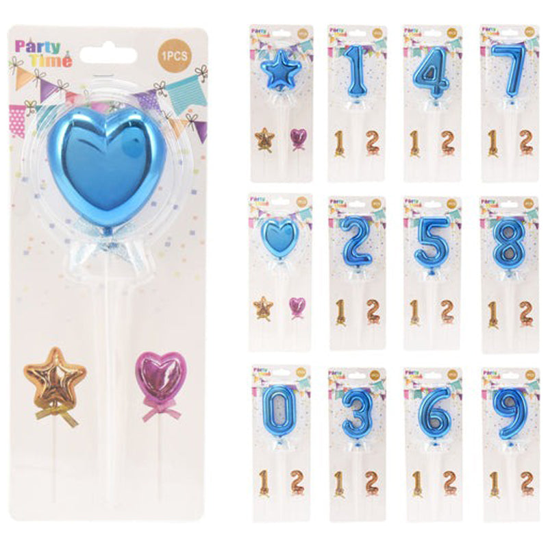 Cake Topper Foil -Blue