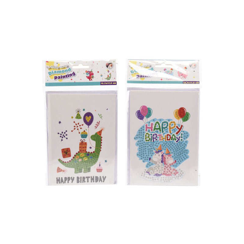 Diamond Painting Birthdaycards Multicolor