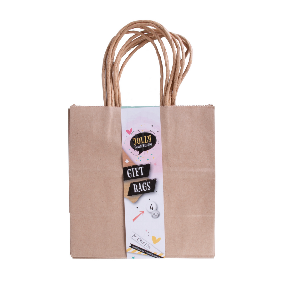4pcs gift bags - Brown