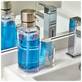 Interdesign Clarity Mouthwash Dispenser Caddy -Clear