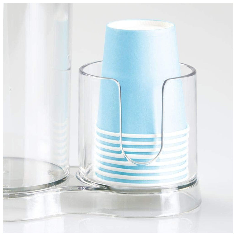 Interdesign Clarity Mouthwash Dispenser Caddy -Clear