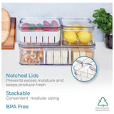 Interdesign 3Pc Linus Kitchen Bin Set- Clear