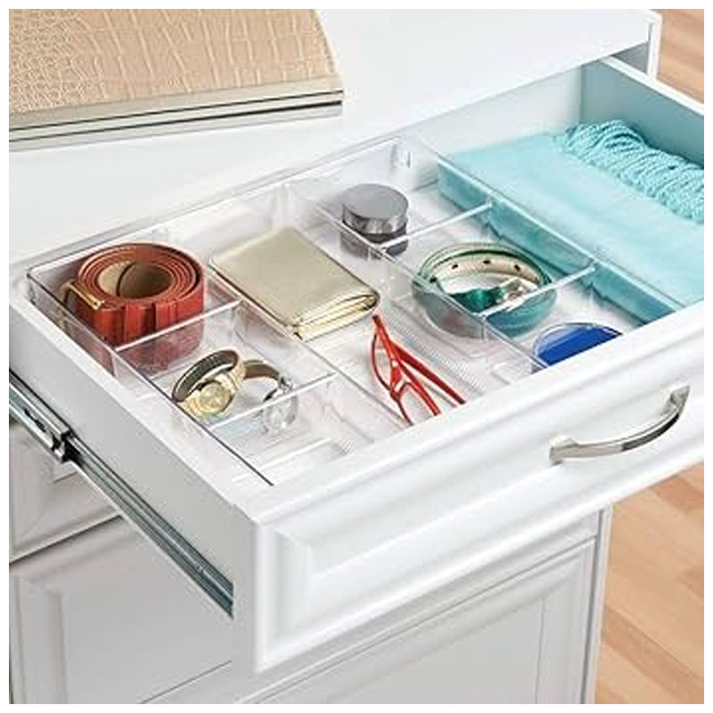 Idesign Linus Rpet Drawer Bin- Clear