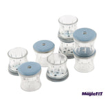 Magic Sliders 8Pc Magic Fit 0.55" - 0.70" Rnd Felt -Clear