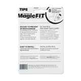 Magic Sliders 8Pc Magic Fit 0.55" - 0.70" Rnd Felt -Clear