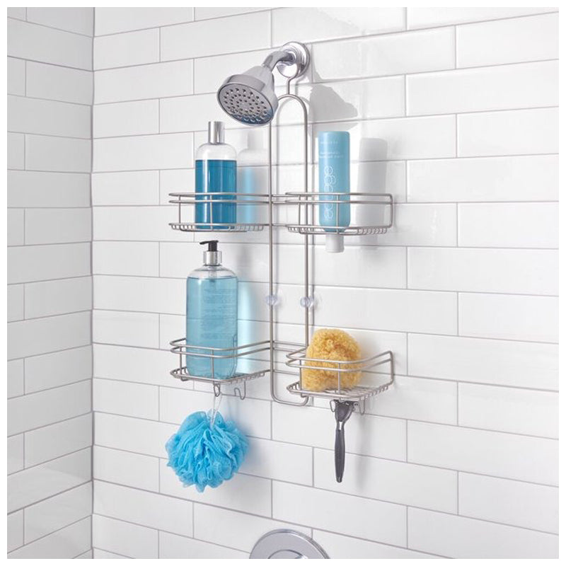 Idesign Weston Hose Shower Caddy-Silver