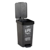 Pedal Bin Smart With Cover 25L - Black