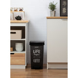 Pedal Bin Smart With Cover 25L - Black