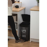 Pedal Bin Smart With Cover 25L - Black