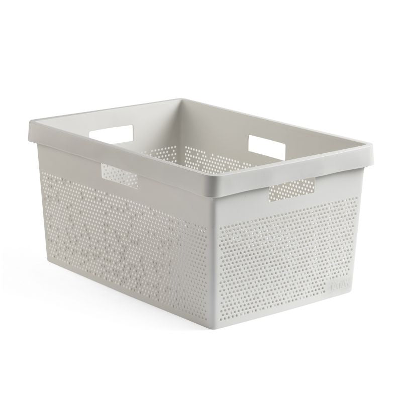 Laundry Basket  40 L- Sky White
